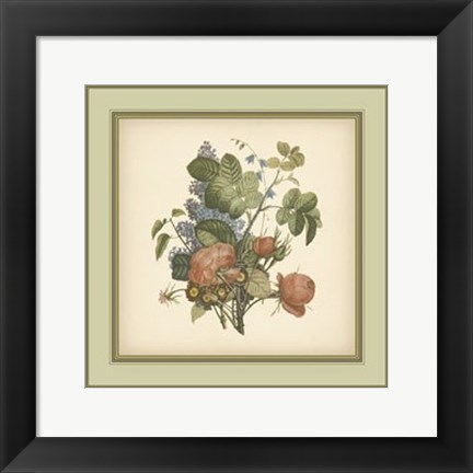 Framed Tuscany Bouquet (P) III Print