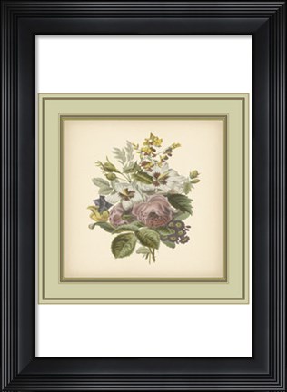 Framed Tuscany Bouquet (P) XII Print