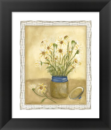 Framed Country Daisy I Print