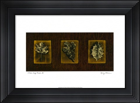 Framed Block Leaf Panel II Print