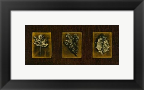 Framed Block Leaf Panel II Print