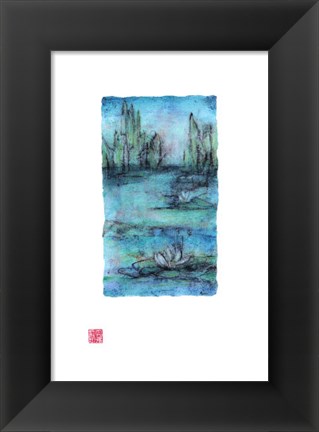 Framed Water Garden II Print