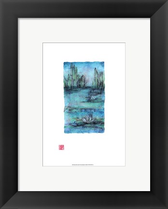 Framed Water Garden II Print