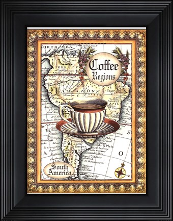 Framed Exotic Coffee (D) I Print