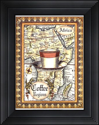 Framed Exotic Coffee (D) II Print