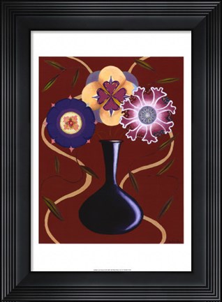 Framed Loft Flowers III Print