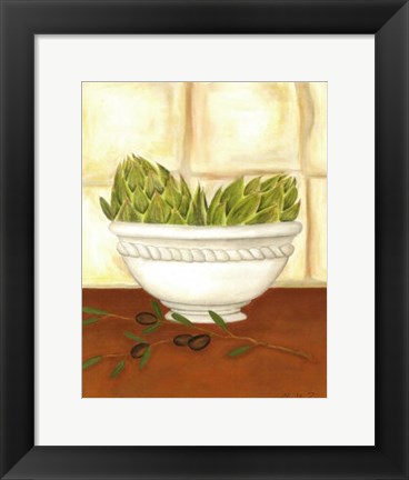 Framed Tuscan Harvest I Print