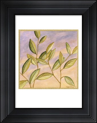 Framed Luminous Leaves IV Print