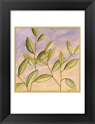 Framed Luminous Leaves IV Print