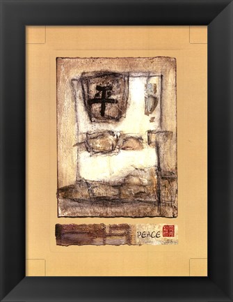 Framed Mini-Chinese-Peace I Print