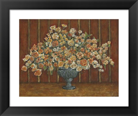 Framed Mille Fleurs I Print