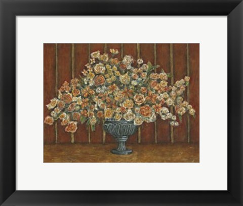 Framed Mille Fleurs I Print