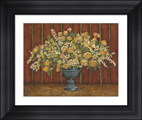Framed Mille Fleurs II Print