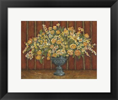 Framed Mille Fleurs II Print