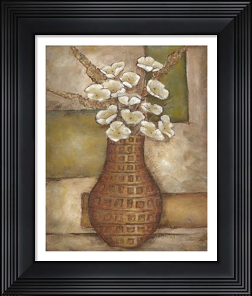 Framed Cubed Floral Study II Print