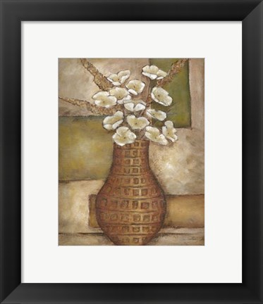 Framed Cubed Floral Study II Print