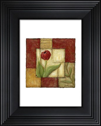 Framed Flower Montage I Print