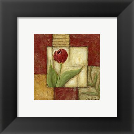 Framed Flower Montage I Print