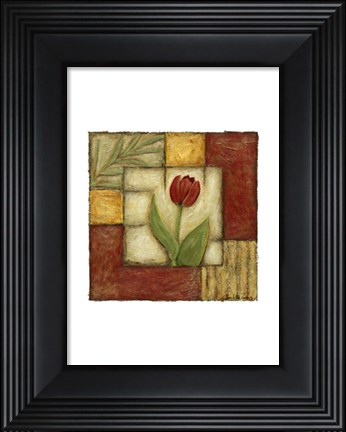 Framed Flower Montage II Print