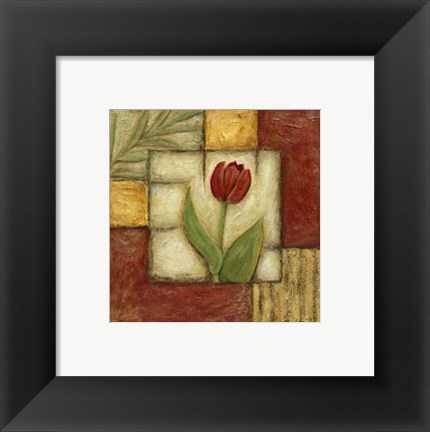 Framed Flower Montage II Print