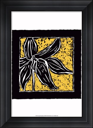 Framed Tropical Woodblock II Print