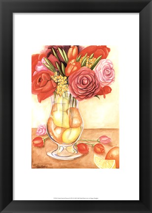 Framed Fresh Fruit &amp; Flowers II (PT) Print