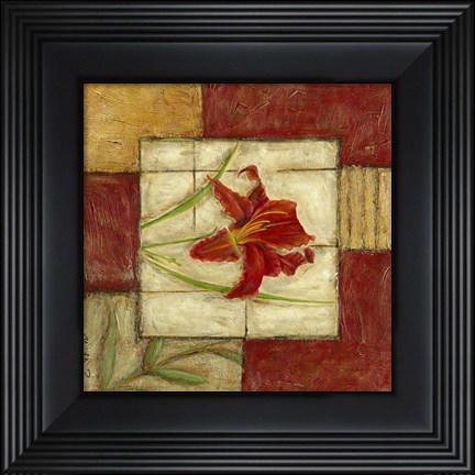 Framed Flower Montage III Print