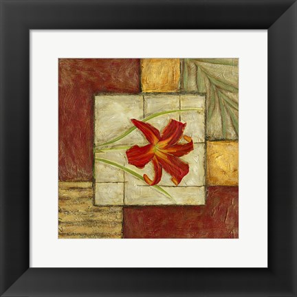 Framed Flower Montage IV Print