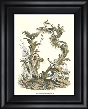 Framed Asian Garden III Print