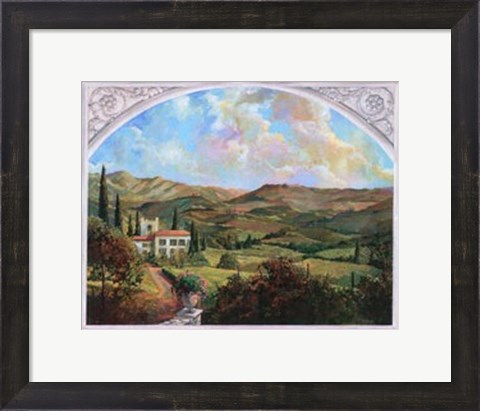 Framed Tuscan View Print