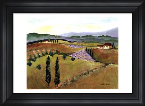 Framed Tuscany Afternoon I Print