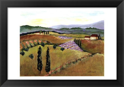 Framed Tuscany Afternoon I Print