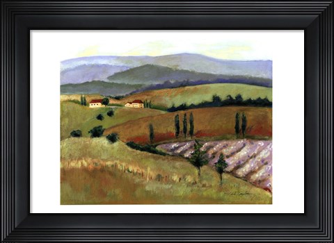 Framed Tuscany Afternoon II Print