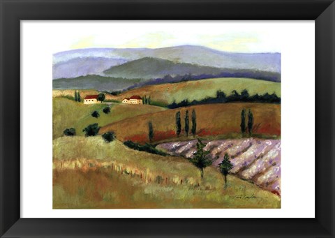 Framed Tuscany Afternoon II Print