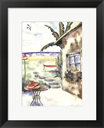 Framed Tropical Holiday I Print