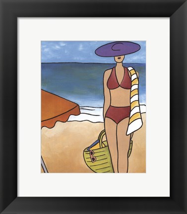 Framed Beach Blanket Baby II Print