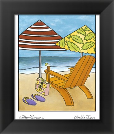 Framed Summer I Print