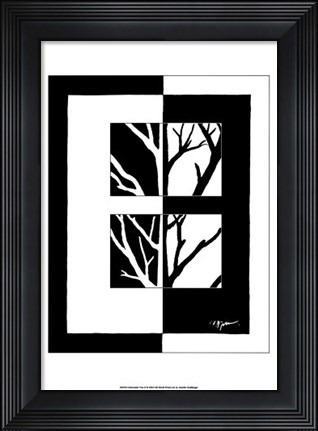 Framed Minimalist Tree II Print
