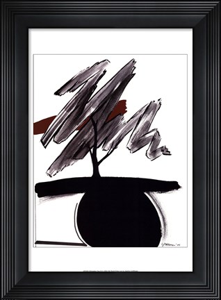 Framed Minimalist Tree III Print