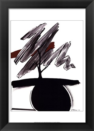 Framed Minimalist Tree III Print