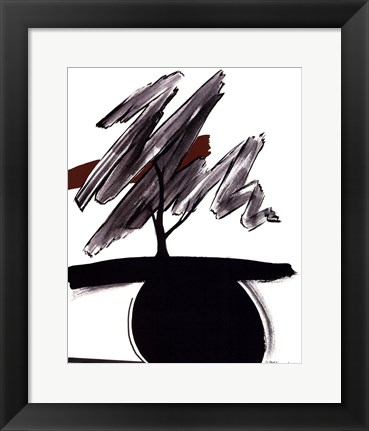 Framed Minimalist Tree III Print