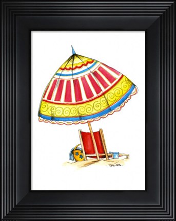 Framed Day at the Beach (CI) I Print