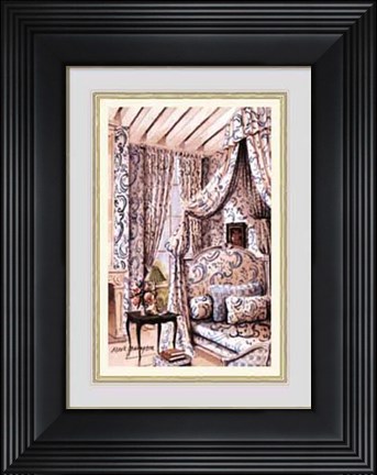 Framed Eternal Charm of Blue and White Print