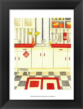 Framed Mod Kitchen Print