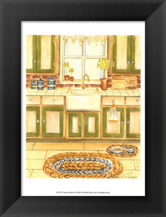 Framed Country Kitchen I Print
