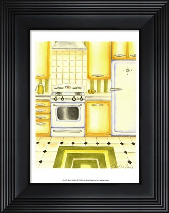 Framed Retro Kitchen II Print