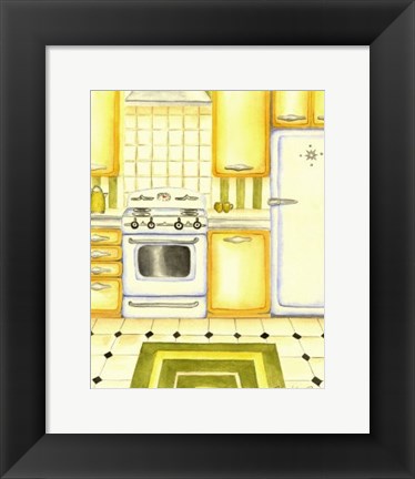 Framed Retro Kitchen II Print