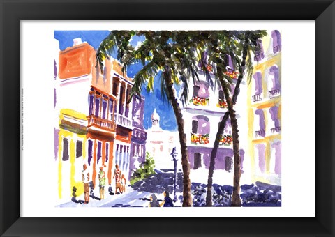 Framed San Juan, Puerto Rico Print