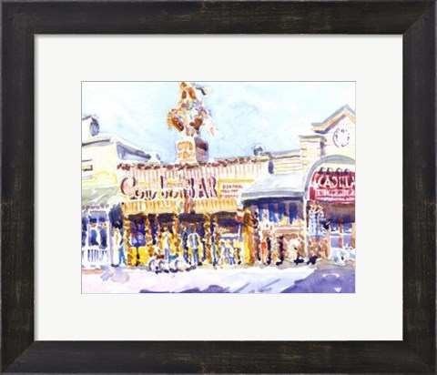 Framed Cowboy Palace, Jackson, WY Print