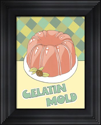 Framed Gelatin Mold Print